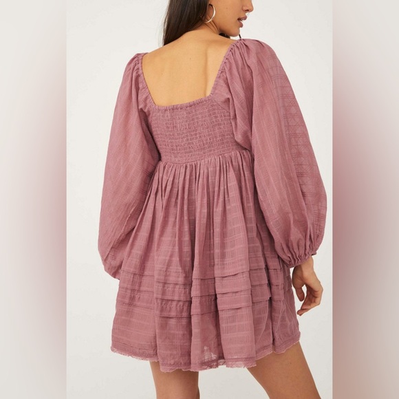 NWT Free People XL Ari Mini Dress - Dried Current - Picture 2 of 9